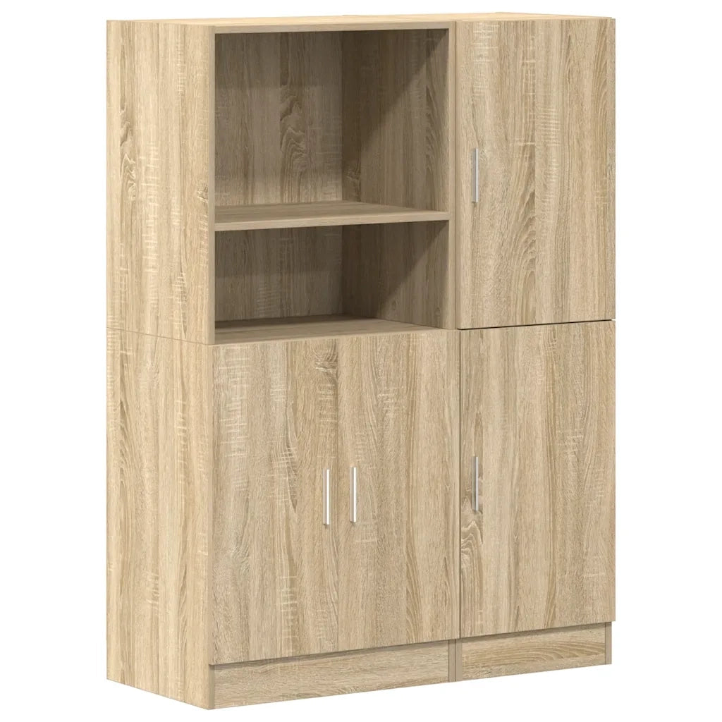 Set di Mobili da Cucina 2 pz-Armadietto Cucina Rovere Sonoma in Truciolato