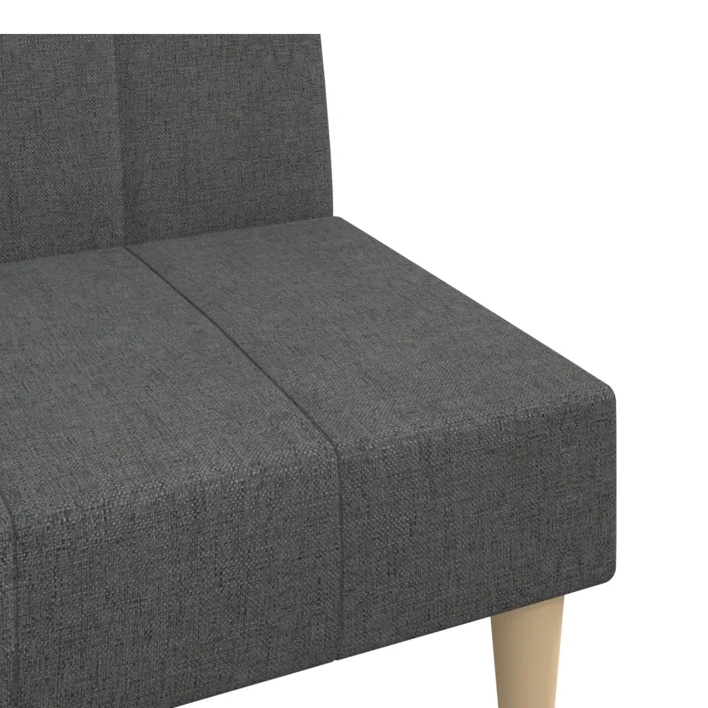 Divano Letto a 2 Posti-Sofa Letto 2 Posti-Daybed Grigio Scuro in Tessuto 345184