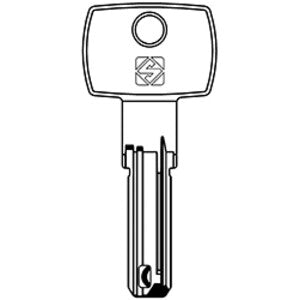 SILCA DM175 CHIAVE PUNZONATA OTTONE- SILCA- 5,0 pz