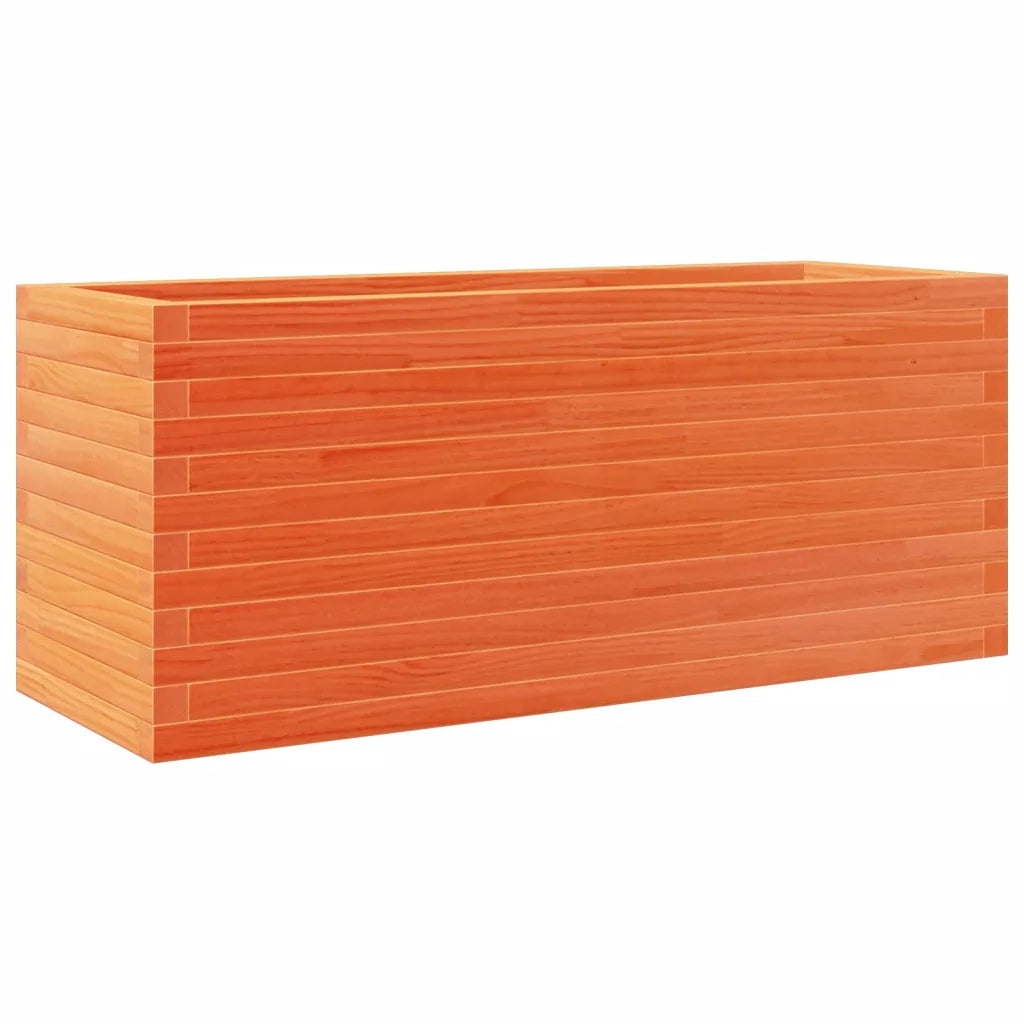 Fioriera | Cassetta per fiori | Vaso Giardino 110x40x45,5cm Legno Massello Pino