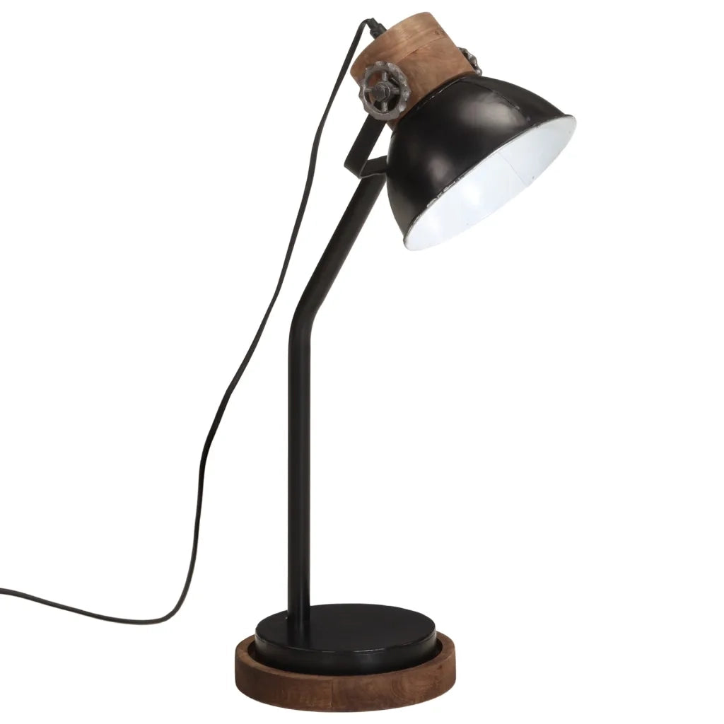 Lampada da scrivania industriale ergonomica 18 x 18 x 60 cm atmosfera accogliente in ferro nero 02_0047548