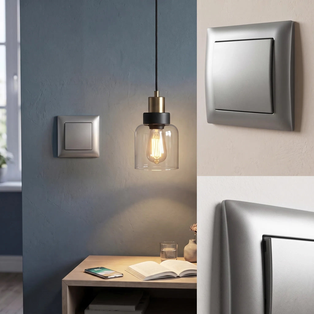 Interruttore Singolo Con Cornice Oste Jnh006-w Grey