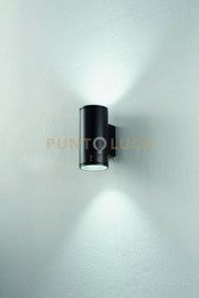 APPLIQUE PER ESTERNI JUBO 2 LUCI ATTACCO GU10 BIANCO  H.21,5CM