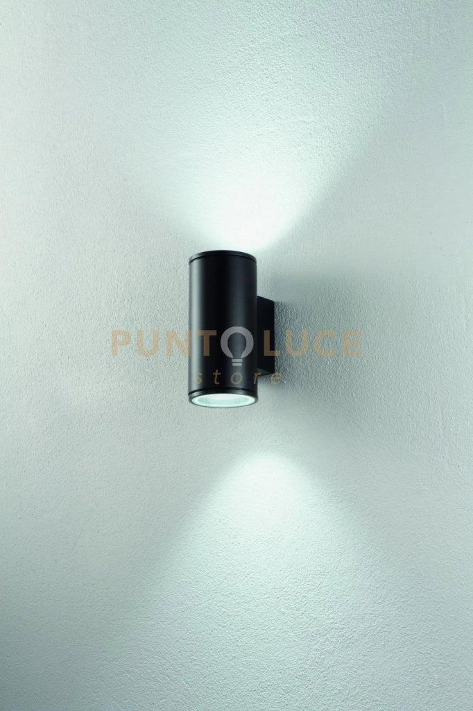 APPLIQUE PER ESTERNI JUBO 2 LUCI ATTACCO GU10 BIANCO  H.21,5CM