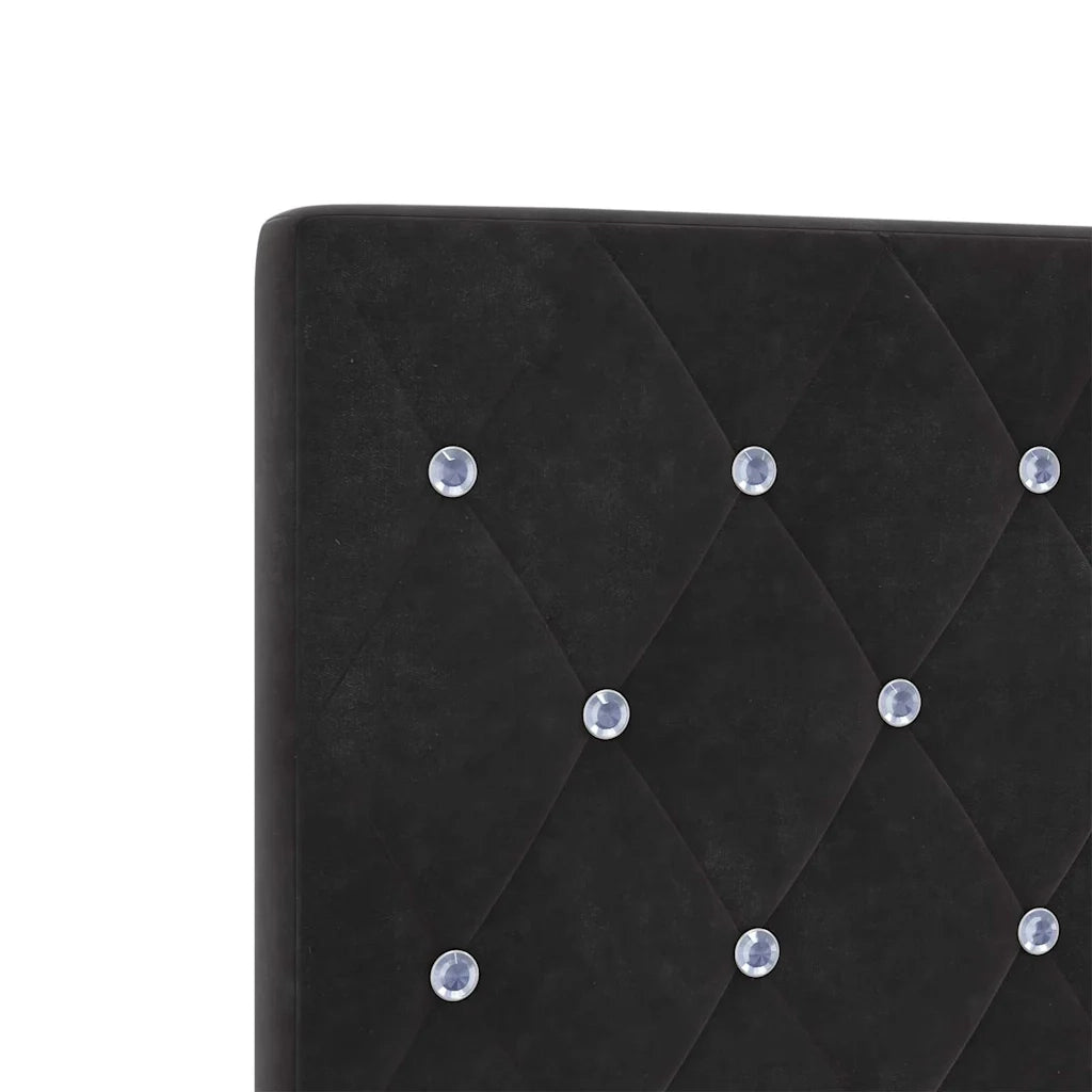 Testiera | Testata Nero 80 cm Velluto