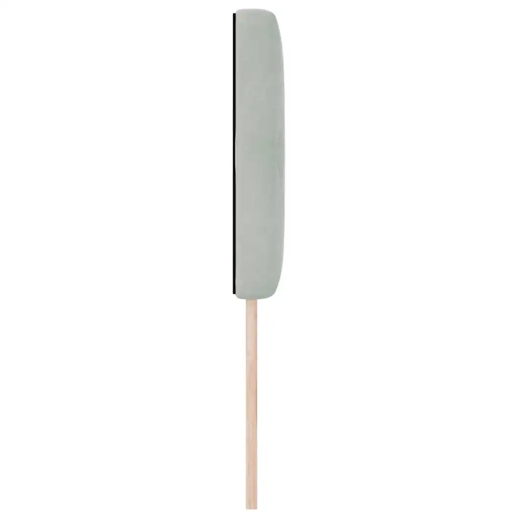 Testiera LED con testiera-Testata con LED-Testiera Decorativa Grigio chiaro 80 cm Poliestere 196982