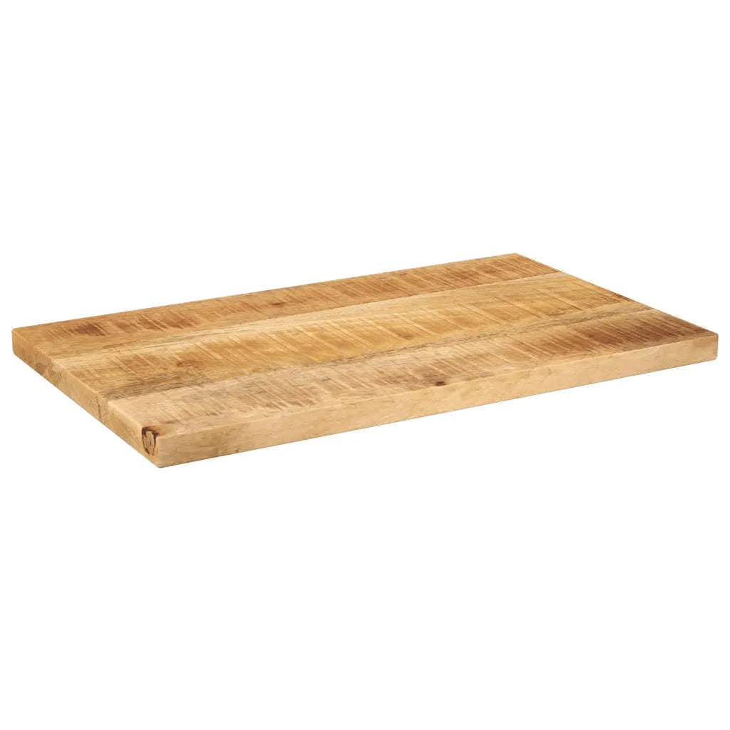 Piano per Tavolo | Superficie Tavolo | Piano Scrivania 60x20x3,8cm Rettangolare Legno di Mango Grezzo