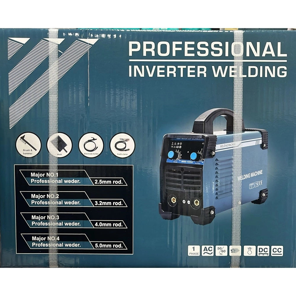 Trade Shop - Saldatrice Elettrica Saldatura Inverter Elettrodo Professionale 400 Ampere Mma-400a -