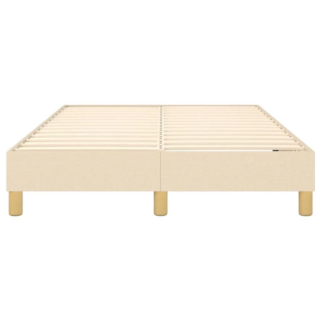 Struttura Letto a Rete a Molle-Giroletto Crema 120x200 cm Tessuto 373610