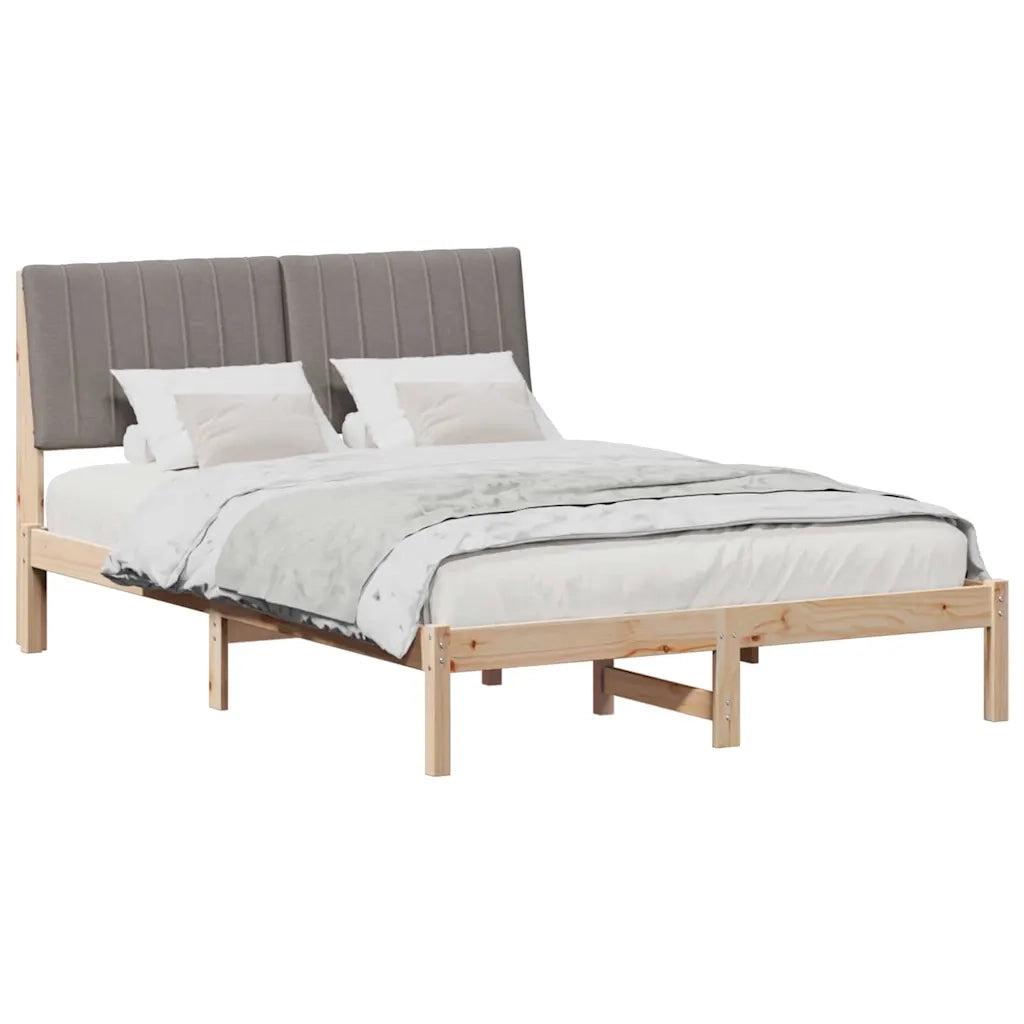 Struttura del letto Marrone 135 x 190 cm Pino massello 878902