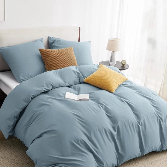 Set di Cuscini per Letto in Microfibra con Cerniera e Certificazione Oeko-Tex per un Sonno Comodo