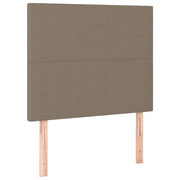 Testiera | Testata per letto tortora 100x5x118/128 cm in tessuto