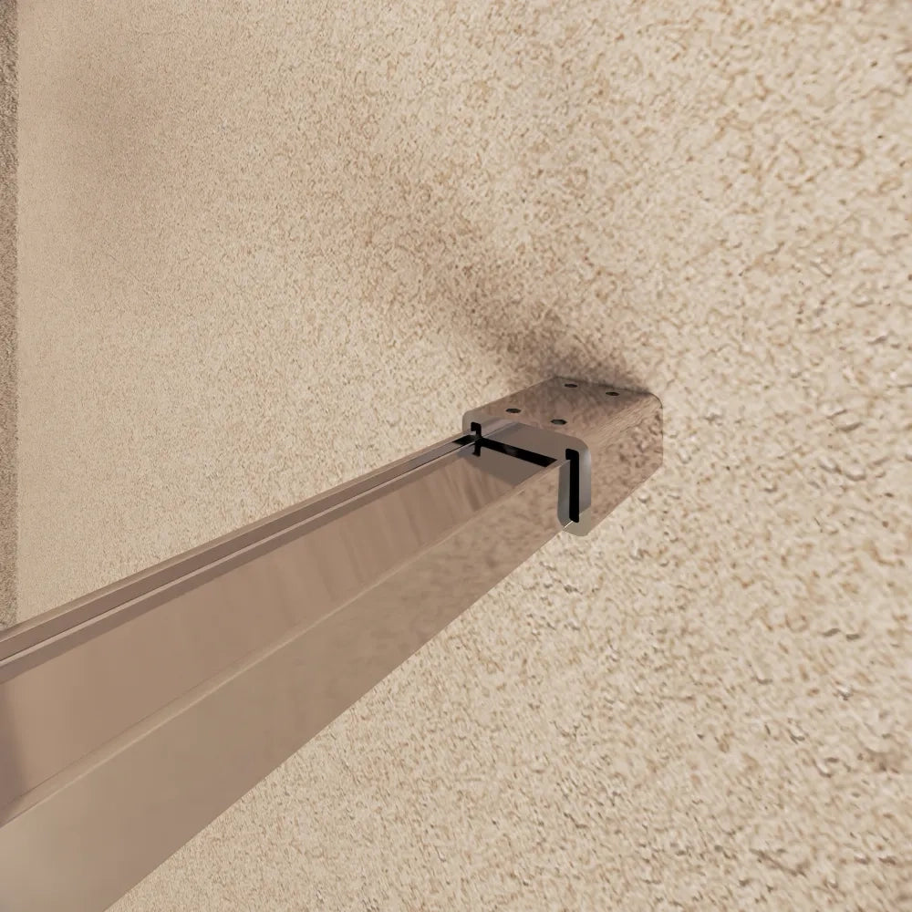 Doccia walk-in arco 80cm con cerniere cromate vetro 8mm trasparente easy clean h200 | Senja