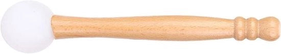 Astuccio per Mallet Stick in Legno - Accessorio per Basso di Cristallo - Gomma O Ring - Argento - Strumento Musicale - Adatto per Tutti i Marchi - Modello 2022 Mallet Stick in Legno per il Gioco del Basso di Cristallo con Gomma O Ring.