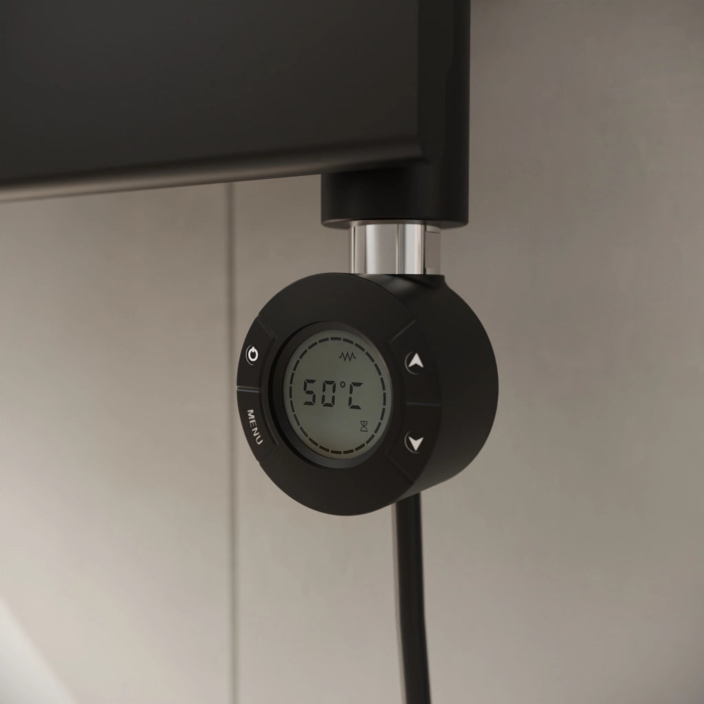 Termoarredo elettrico 1200x500 nero opaco interasse 450 | Andromeda