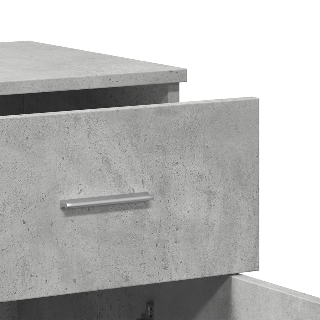 Buffet credenza cassettiera armadio mobile contenitore organizer per cucina soggiorno salotti set da 2 79 x 38 x 80 cm legno ingegnerizzato grigio 02_0036868