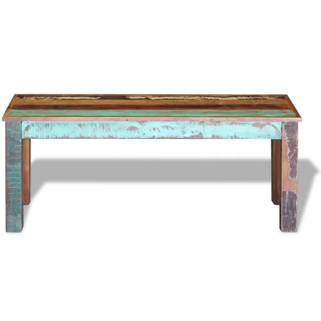 Panca 110 x 35 x 45 cm in legno massello di recupero 02_0011017