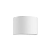 Paralume Cilindro Set Tessuto Bianco D30