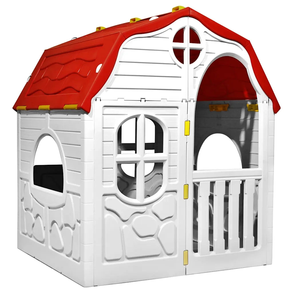 Casetta per Bambini Pieghevole con Porta e Finestre 92577