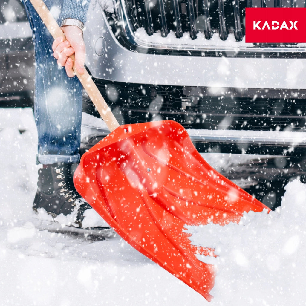 Pala da neve KADAX, raschietto da neve, spazzaneve robusto senza manico, 3 pezzi