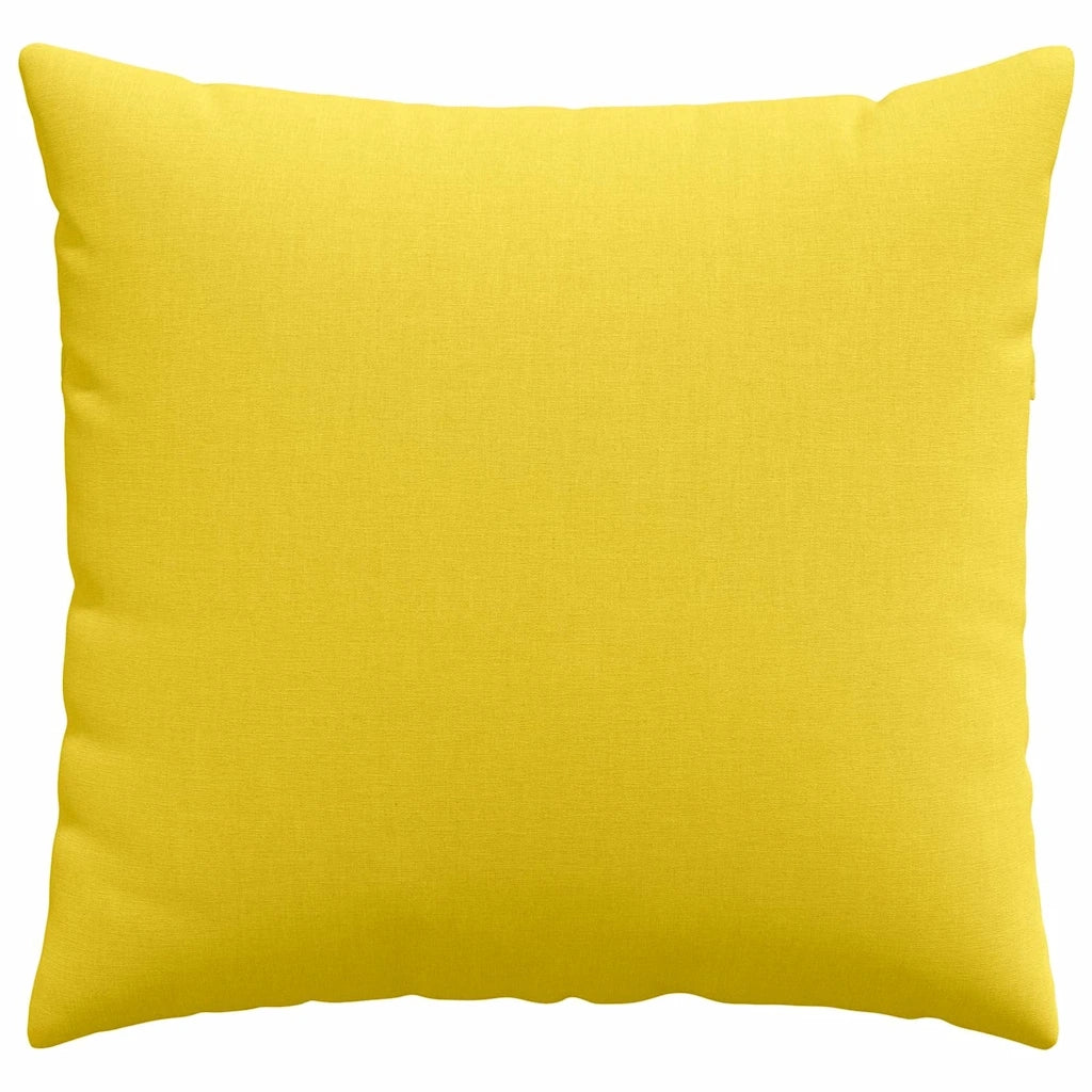 Cuscini da Divano 2 pcs Giallo Chiaro 50 x 50 cm Tessuto 42013963