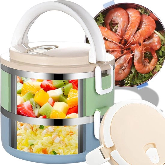 Lunchbox Geïsoleerd - Materiale Resistenti - 1,4 L - 2 Lagen