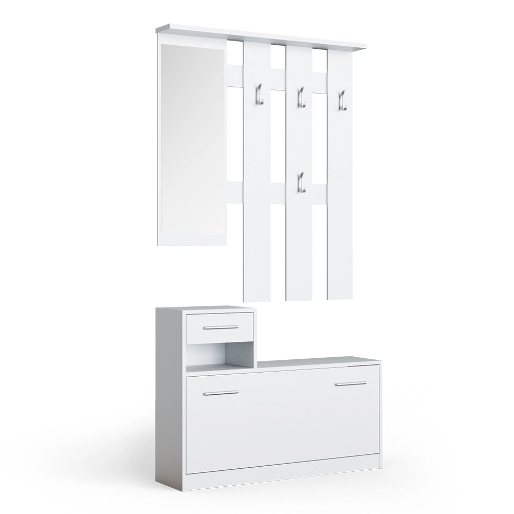 Vicco Appendiabiti Bianco 100 x 111.6 cm