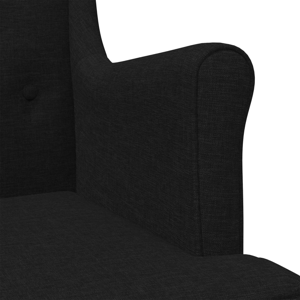 Poltrona | Sedia Relax Nero Tessuto