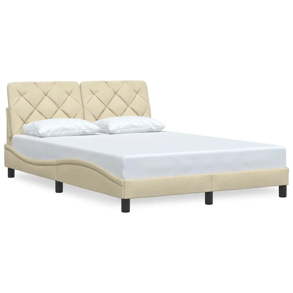 Giroletto senza Materasso Crema 120x200 cm Tessuto