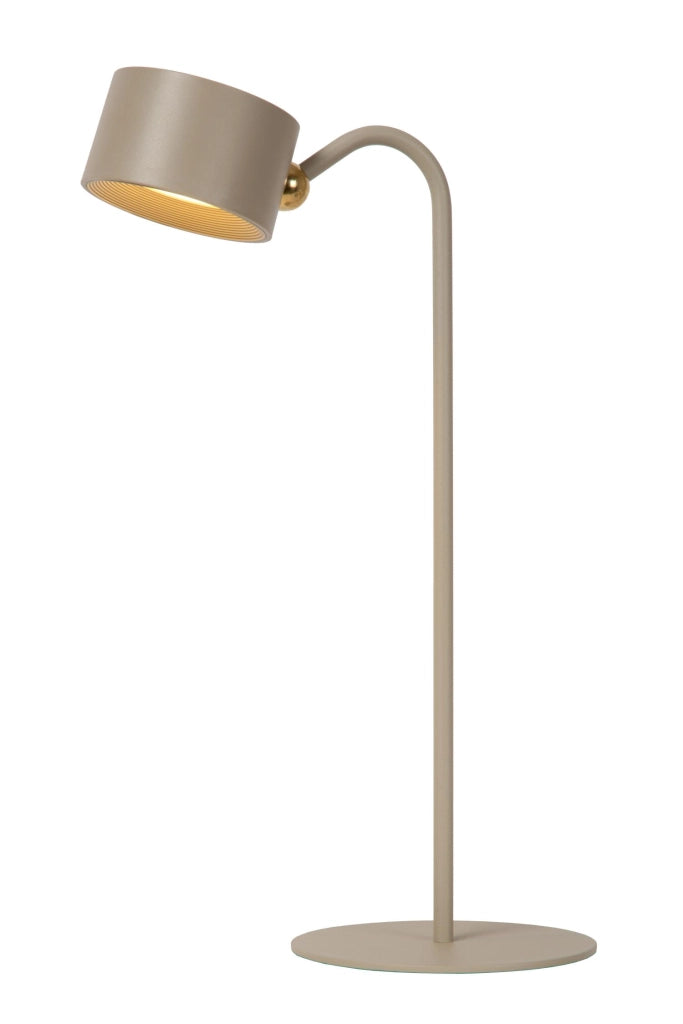 Lampada da scrivania LED curva JOLAN taupe Lucide