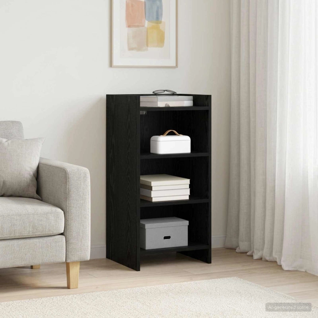 Credenza Rovere Nero 40 x 36 x 80 cm Legno ingegnerizzato 8011068
