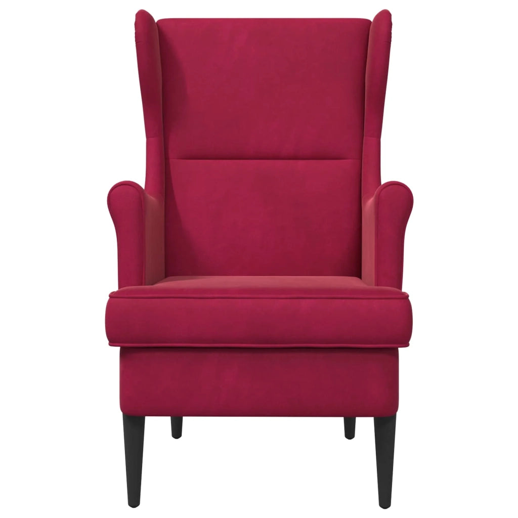 Poltrona | Sedia Relax Rosso Vino Velluto