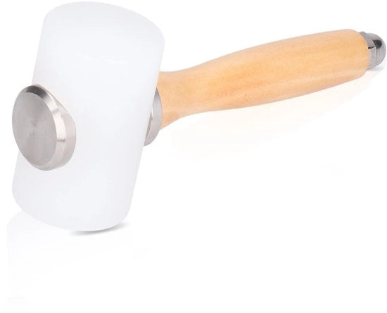 Martello per lavorazione pelle - Manico ergonomico - Nylon - Ideale per artigiani e DIY - Materiale: pelle - Strumento per la lavorazione del cuoio
