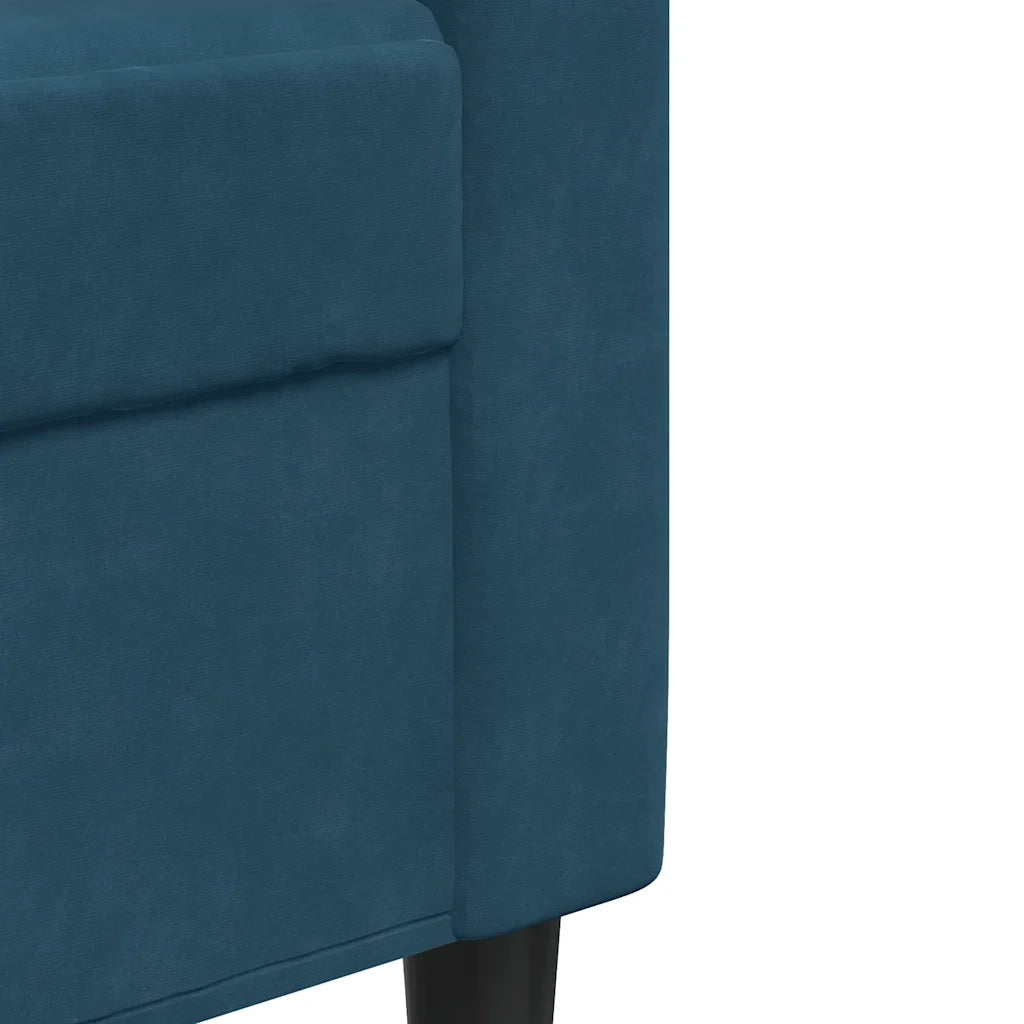 Poltrona Blu 60 cm Velluto 4007613