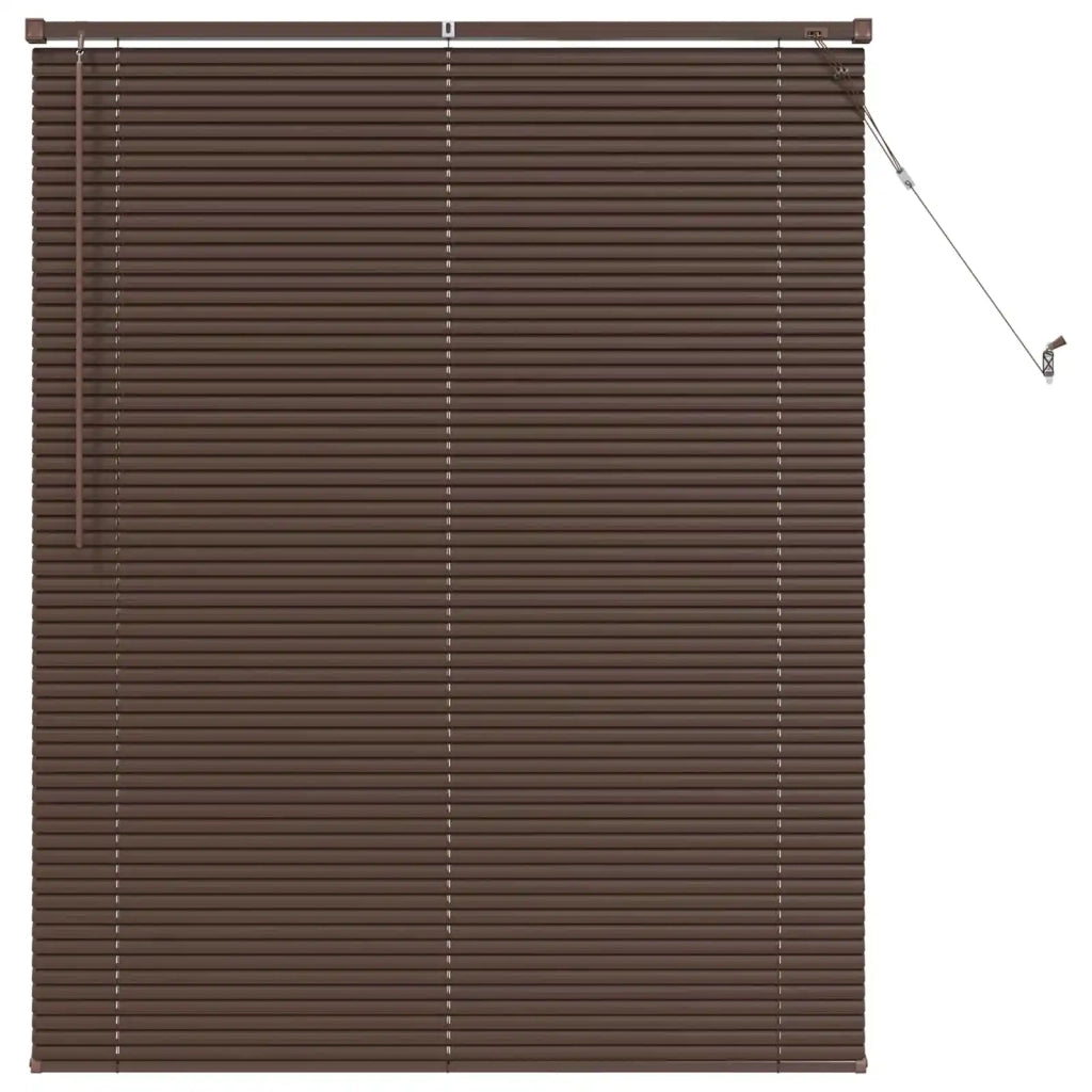 Tenda Veneziana | Tenda a lamelle Marrone Scuro con Motivo 150 x 110 cm 25 mm PVC