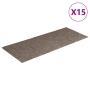 Tappetini per scale autoadesivi 15 pz | Gradini per Scale 60x25 cm beige rettangolari