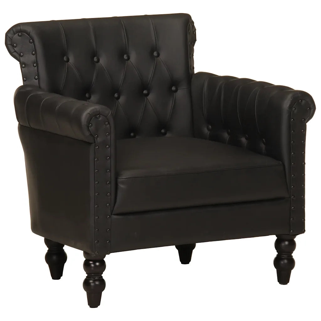Poltrona Nera in Vera Pelle di Capra 288288