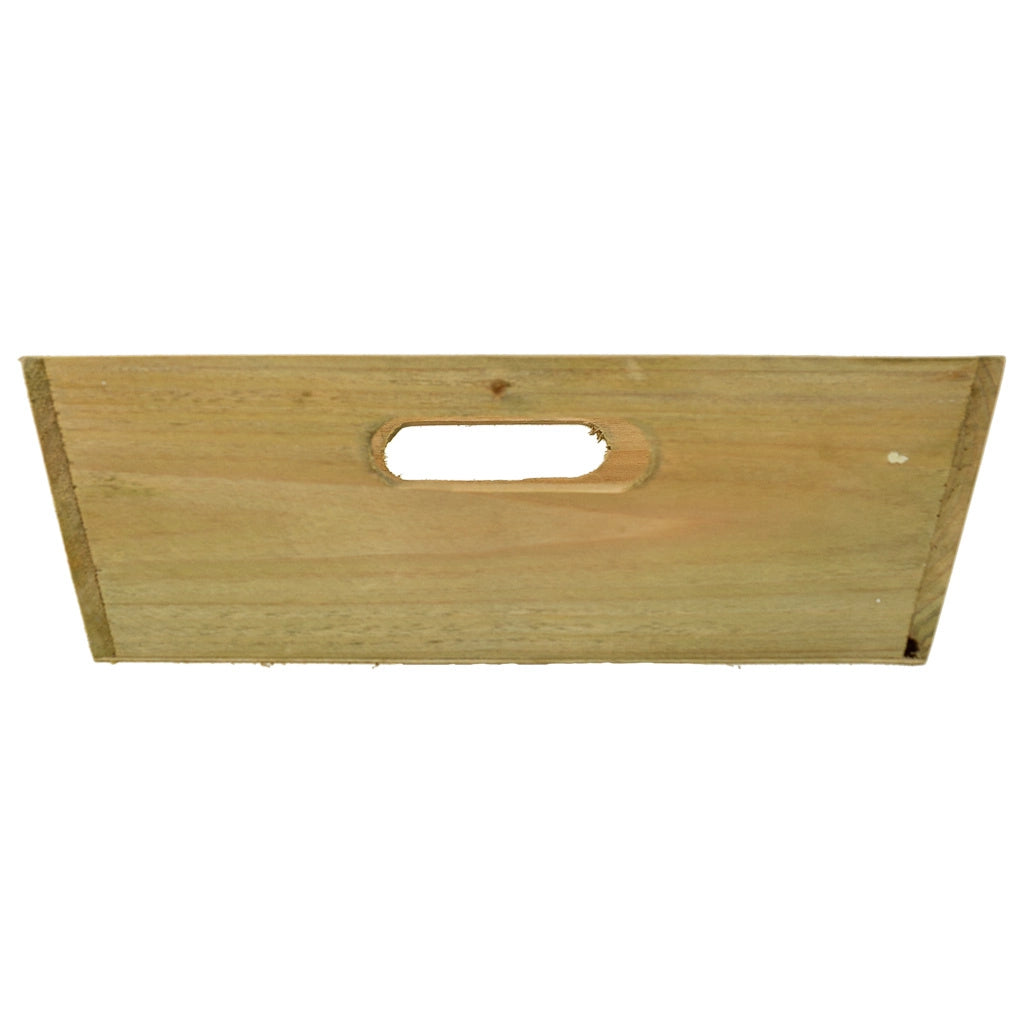 Cestino in legno marrone 37x28x9h cm