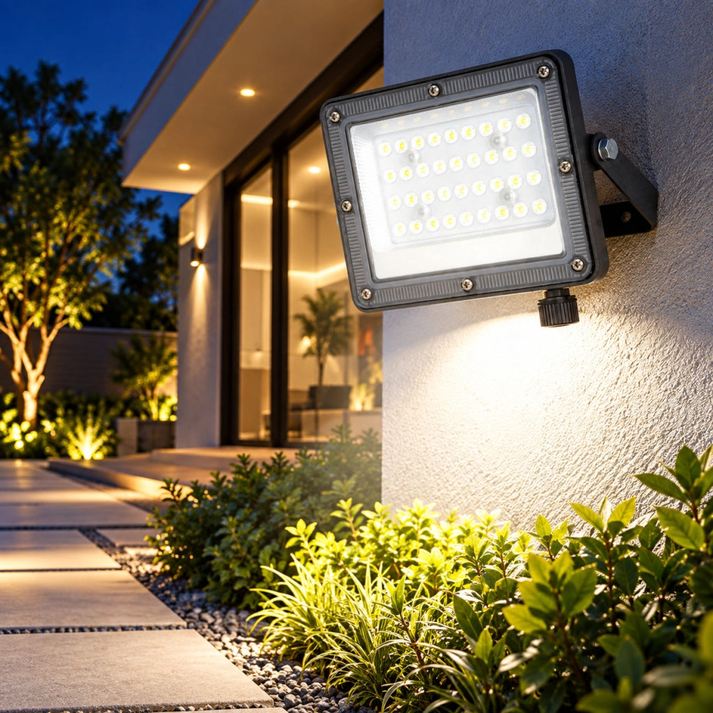 FARO LED 30 W ESTERNO IP65 FARETTO GIARDINO 3CCT 3000K 4000K 6500K LUCE ET-31766
