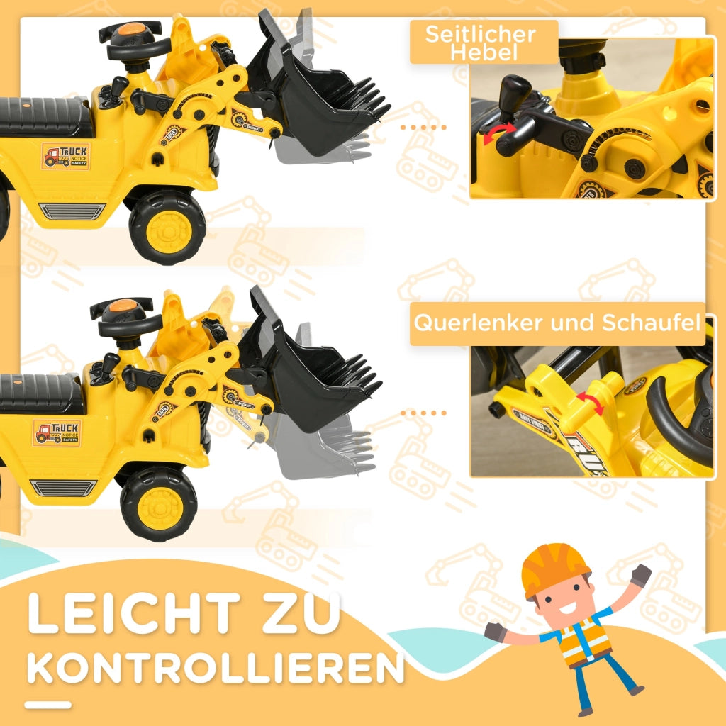 Bagger giocattolo con cassetto ¨C zephmum ¨C giallo e nero