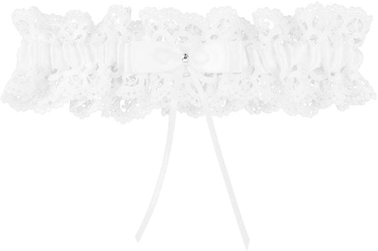 Collana da sposa con elegante decorazione a strisce e bordi