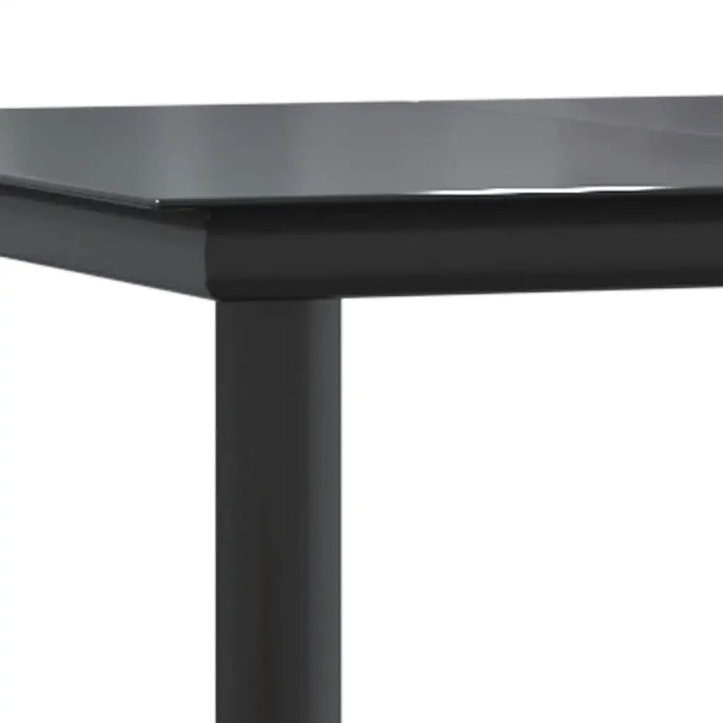 Set da Pranzo da Giardino 9 pz con Cuscini Polyrattan Vetro 3334582