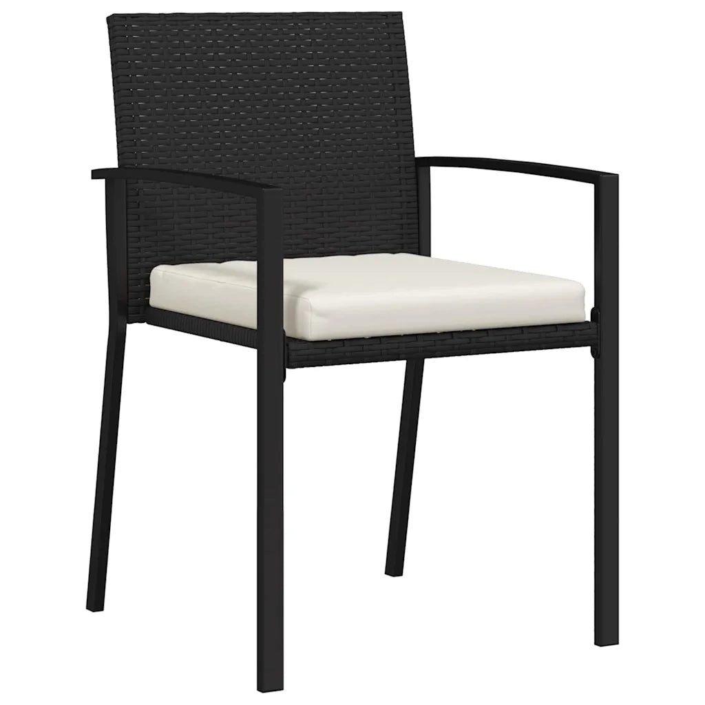 Set da Pranzo per Giardino 9 pcs Nero 3379239
