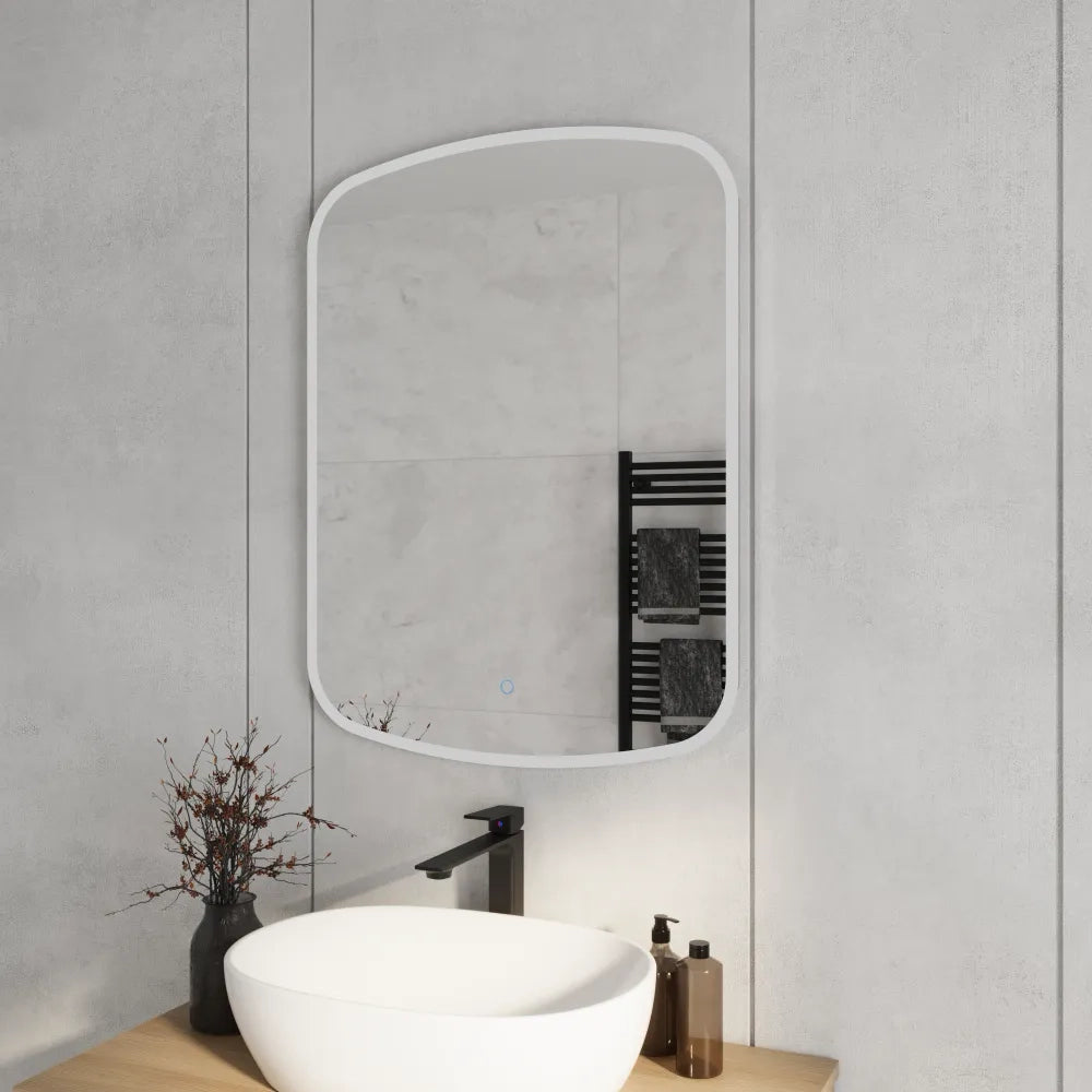 Specchio led 70x100cm luce calda, neutra, fredda e funzione anti-appannamento| Mira