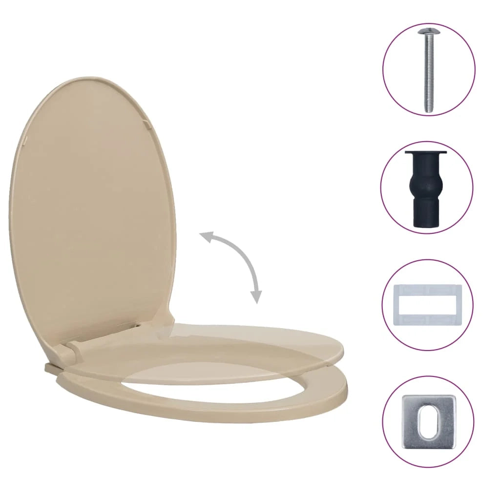 Sedile WC con chiusura ammortizzata ovale beige 02_0002922