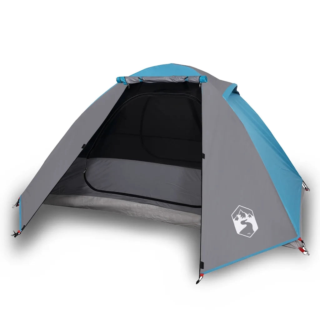 Tenda da Campeggio a Cupola per 2 Persone-Tenda per Escursionismo Blu Impermeabile 277772