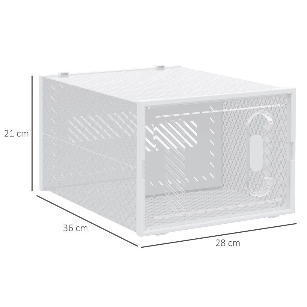 Armadio modulare 8 cubi ¨C zephmum ¨C bianco e trasparente