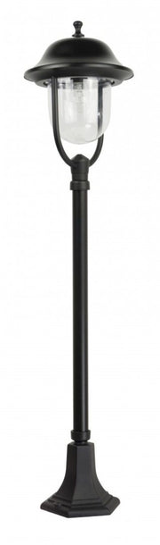Lampione da giardino Prince retrò 117cm E27 nero IP43