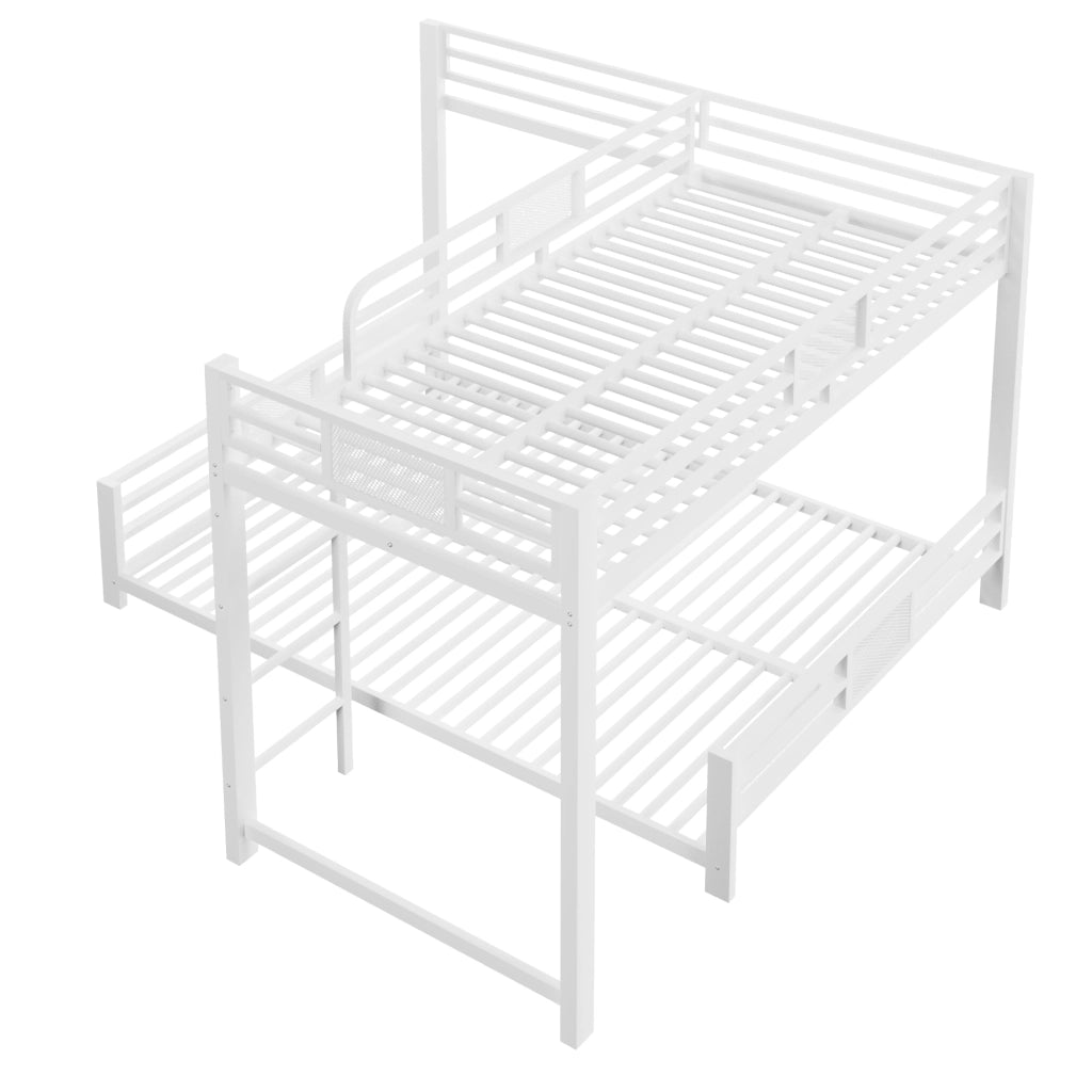 letto a castello in metallo bianco 204 x 204 cm