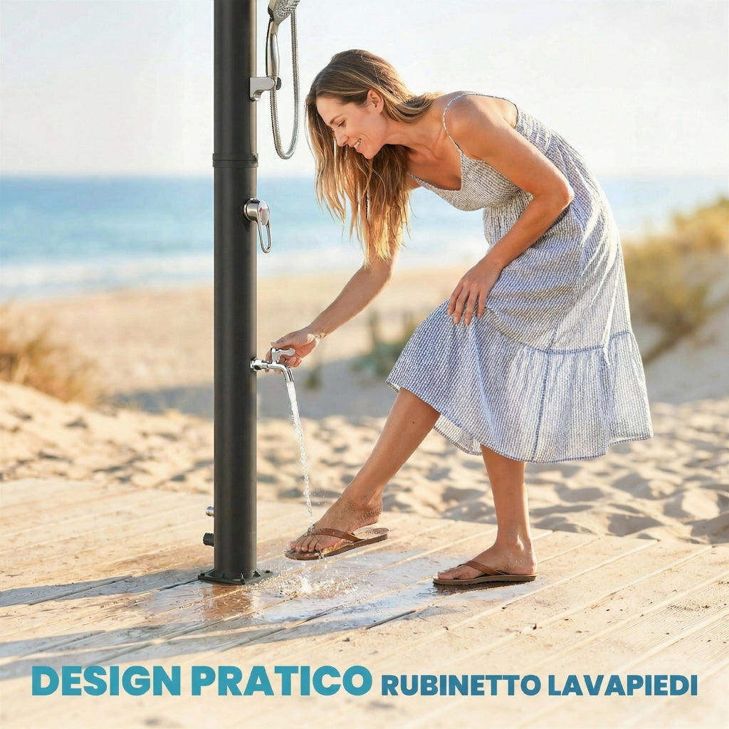 Doccia Solare Giardino 20L ¨C Zephmum ¨C Nera Antigelo